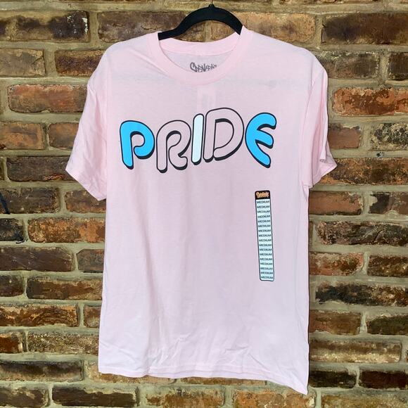 New Spencer's Pink Pride Graphic LGBTQ Short Sleeve T-Shirt Unisex Size Medium - Picture 1 of 4